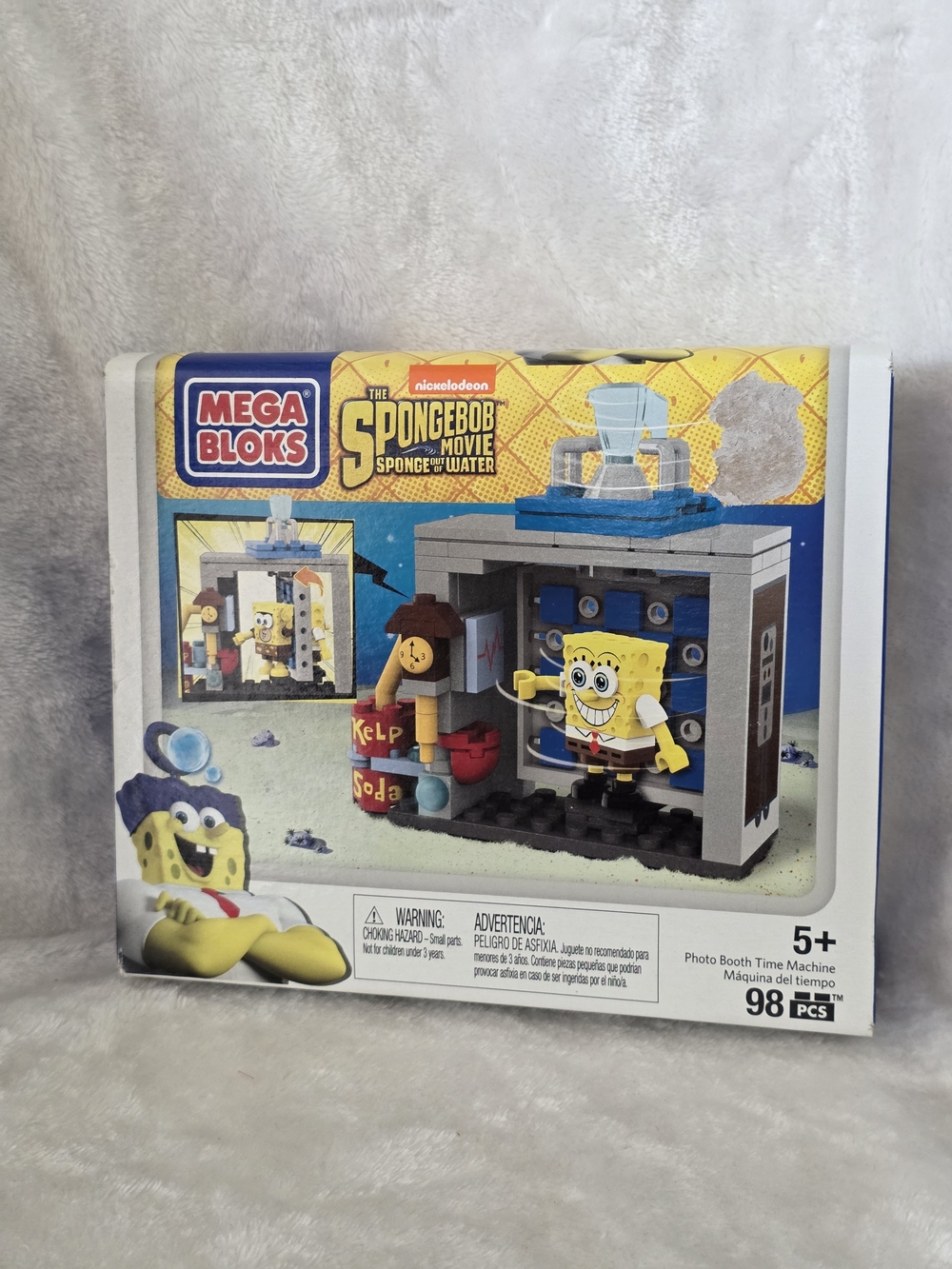 Mega Bloks SpongeBob Movie Photo Booth Time Machine Set CND23 NIB 98 Pcs